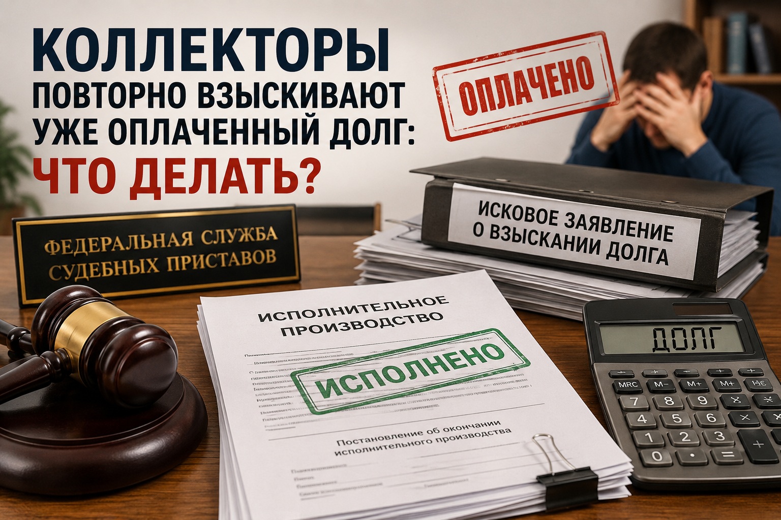 Долг уже взыскали приставы, но коллекторы снова подали в суд
