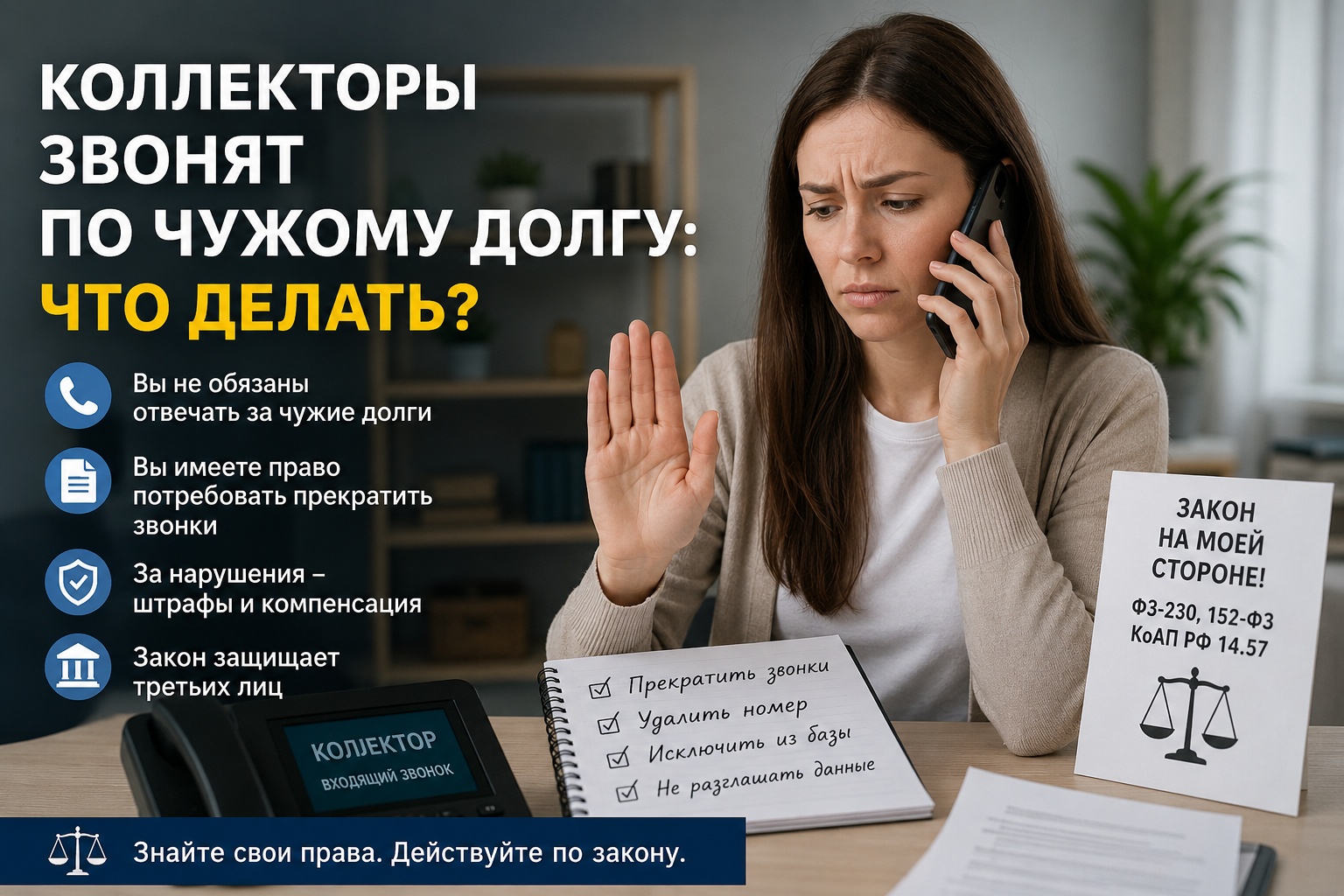 Коллекторы звонят по чужому долгу — что делать и куда жаловаться